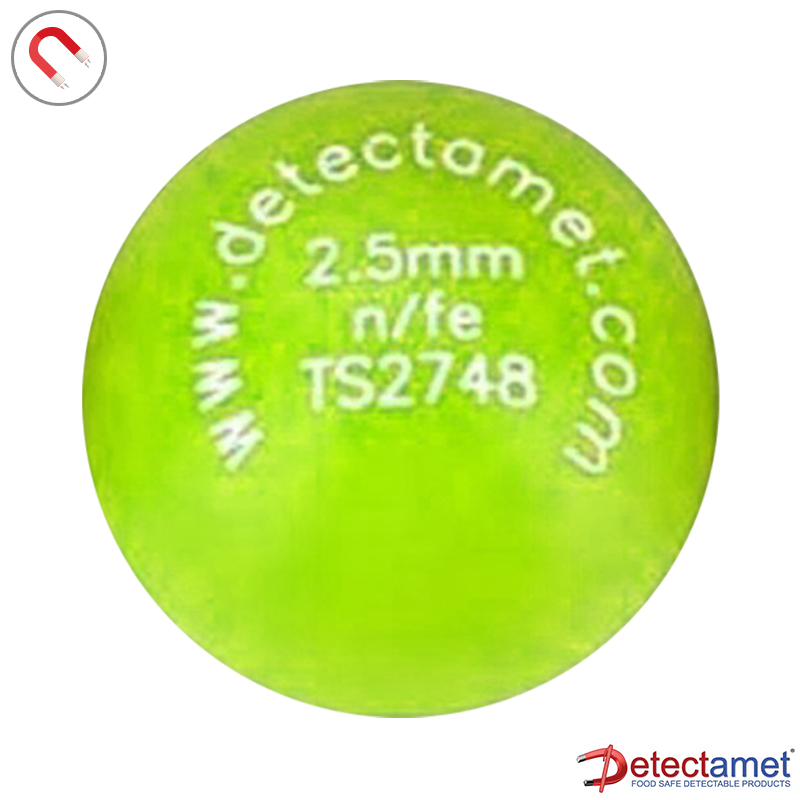 DE911237 Detectamet metaaldetectie testbal acryl 20 mm NON FE 2,0 mm groen